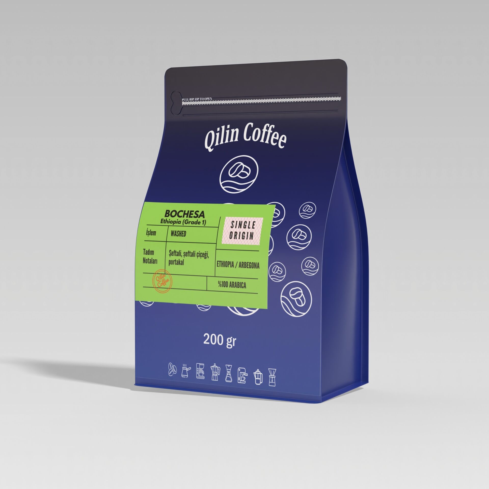Ethiopia  Bochesa (G1)  Espresso & Filtre Kahve 200 Gr