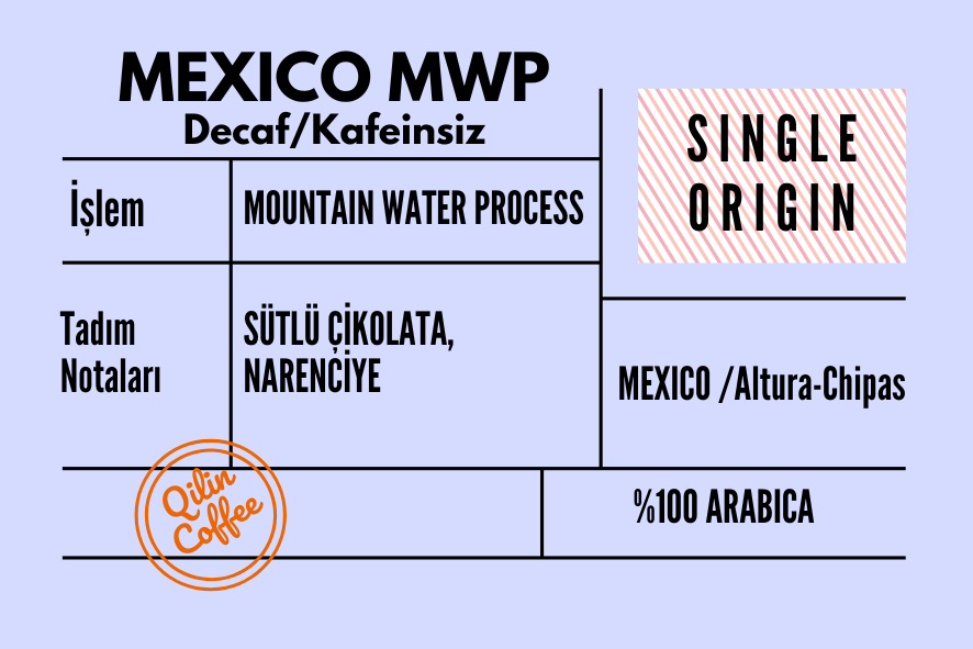 Mexico Decaf Kafeinsiz  Espresso & Filtre Kahve 200 Gr