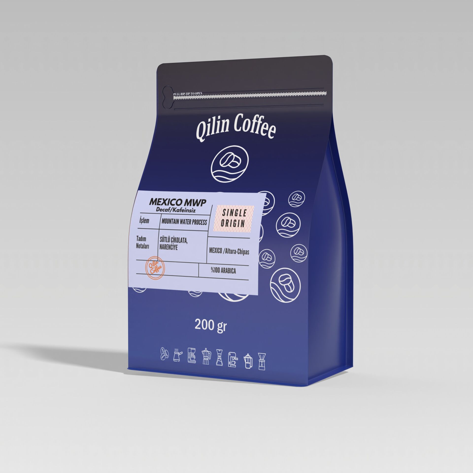 Mexico Decaf Kafeinsiz  Espresso & Filtre Kahve 200 Gr