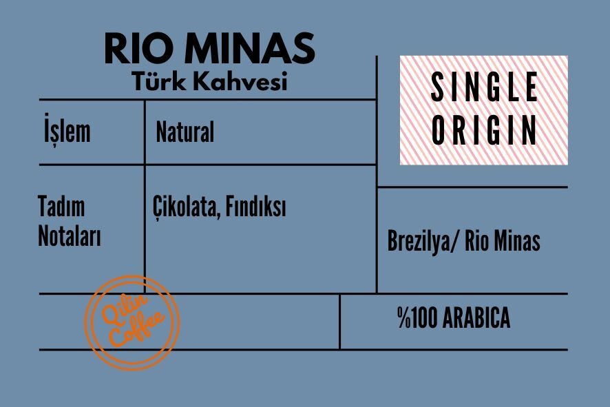 Rio Minas Türk Kahvesi 100 Gr Paket