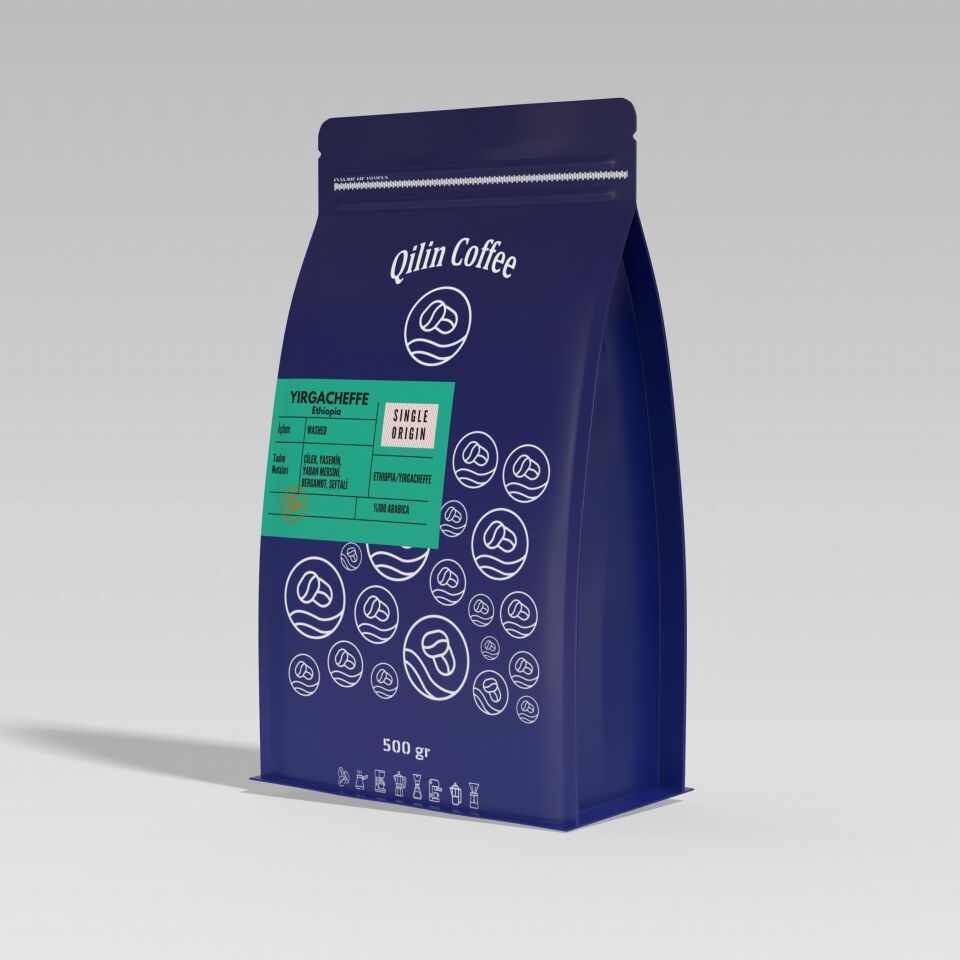 Ethiopia Yirgacheffe Espresso & Filtre Kahve 500 Gr Paket
