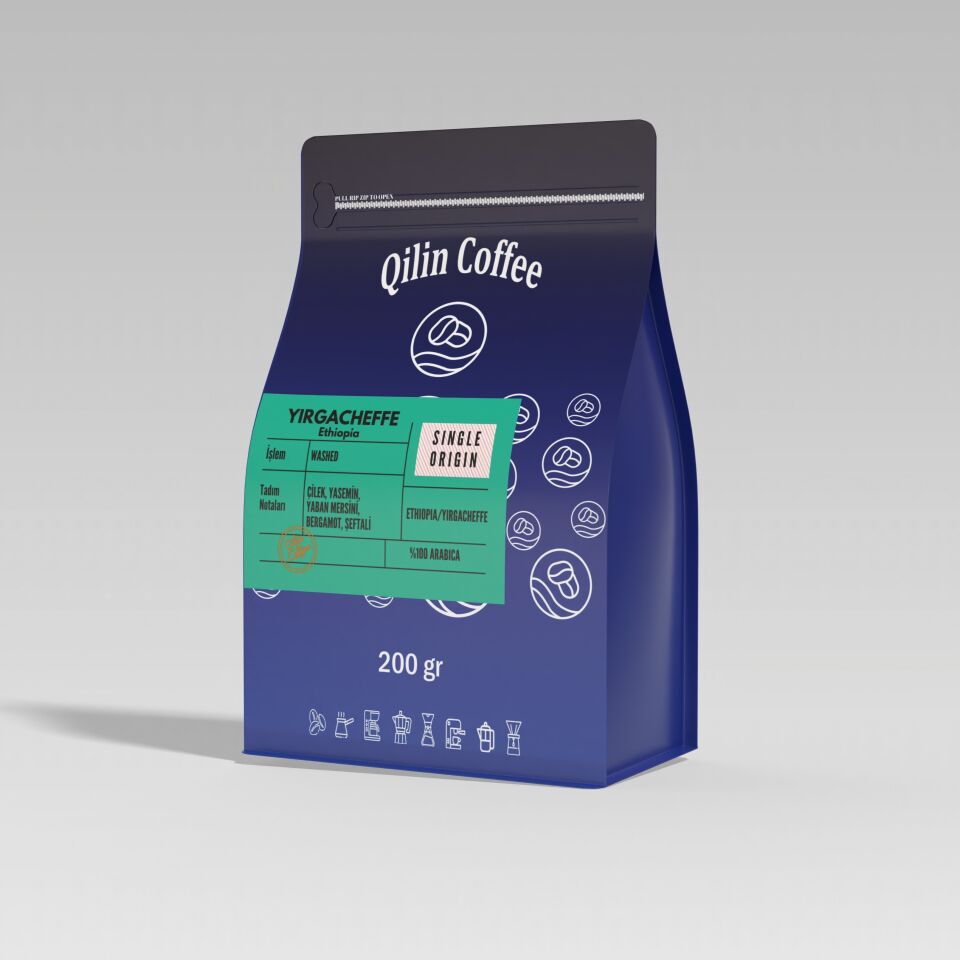Ethiopia Yirgacheffe Espresso & Filtre Kahve 200 Gr Paket